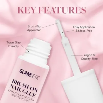 Glamnetic Brush On Nail Glue | Strong, Vegan & Mess-Free