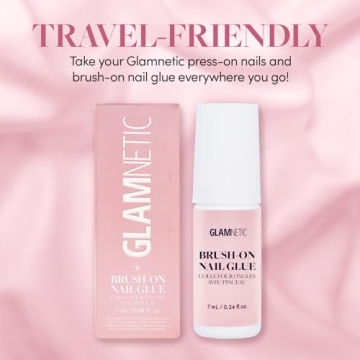 Glamnetic Brush On Nail Glue | Strong, Vegan & Mess-Free
