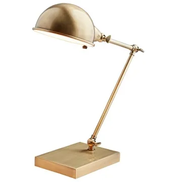Stone & Beam Vintage Task Desk Lamp in Antique Brass