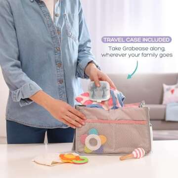 Grabease Toddler Spoon & Fork - First Stage Baby Spoons Self Feeding 6 months Plus to 12 Months & Older - Baby Utensils & Silverware as Early as 4 Months - BPA-Free & Phthalate-Free - 1 Set, Gray