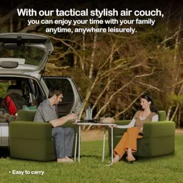 Luxchoice Inflatable Sofa Multifunctional Air Couch with Built-in Pump Portable Luxury Automatic Inflatable Chair Single Suitable for Home Outdoor Camping Travel