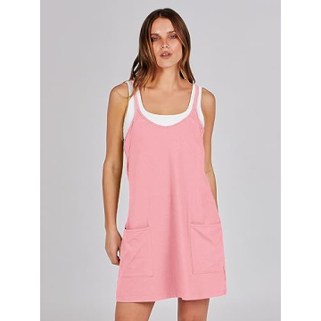 ANRABESS Summer Mini Romper Dress with Built-in Shorts