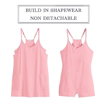 ANRABESS Summer Mini Romper Dress with Built-in Shorts