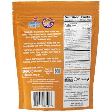 Zolli Drops Fruit Vegan 3oz - Delectable Assorted Fruit Flavors, Dental-Friendly and Vegan Treats fo...