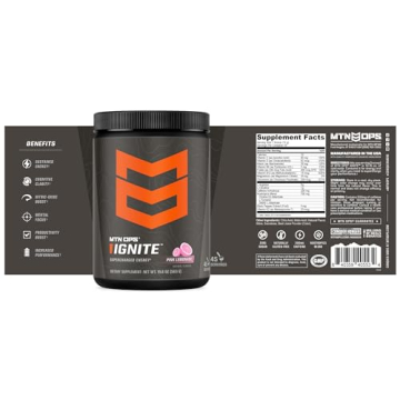 MTN OPS Ignite Supercharged Energy Drink Mix - 45 Servings
