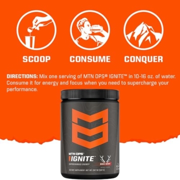 MTN OPS Ignite Supercharged Energy Drink Mix - 45 Servings