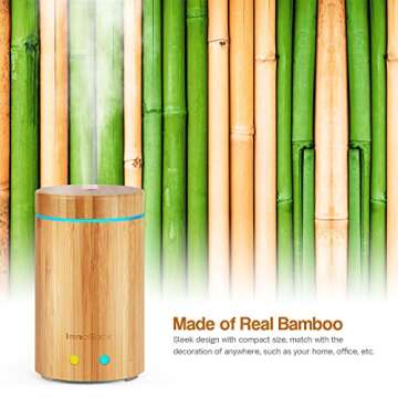Elegant InnoGear Bamboo Essential Oil Diffuser