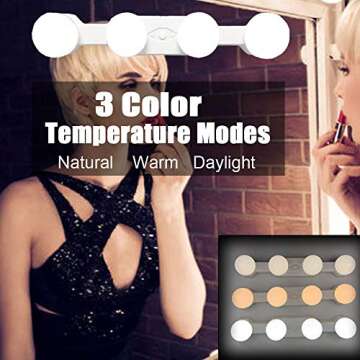 TXENCEX Portable LED Makeup Lights for Stunning Beauty
