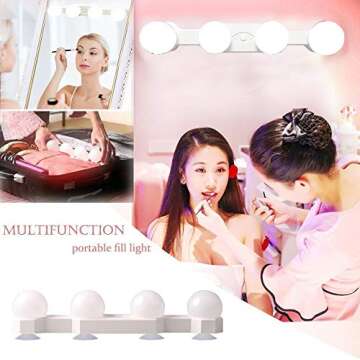 TXENCEX Portable LED Makeup Lights for Stunning Beauty