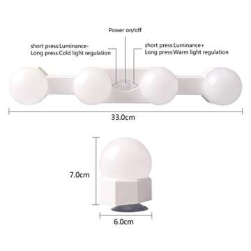 TXENCEX Portable LED Makeup Lights for Stunning Beauty