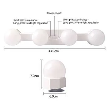 TXENCEX Portable LED Makeup Lights for Stunning Beauty