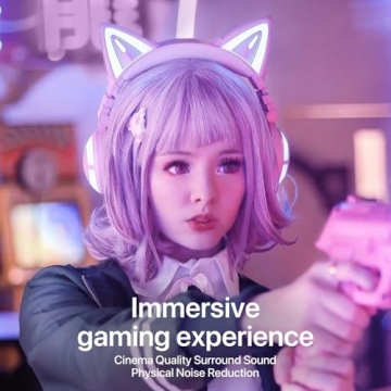 YOWU Cat Ear Headphones 3G with RGB and Surround Sound