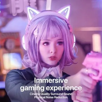 YOWU Cat Ear Headphones 3G with RGB and Surround Sound