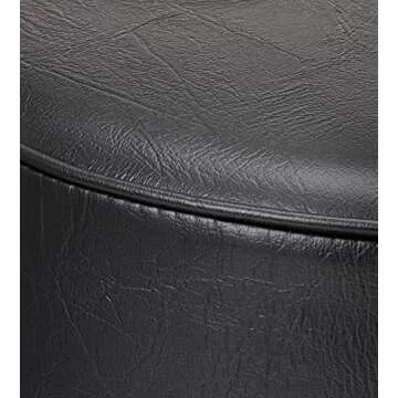 Durable Vinyl Bar Stool Replacement Seats in Black & Red