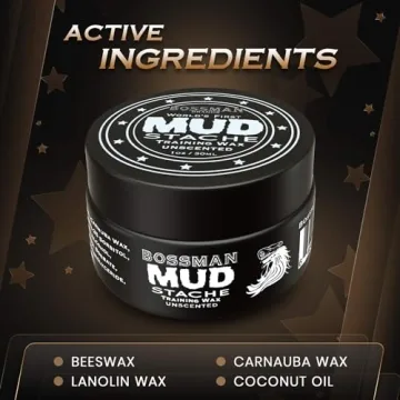 Bossman MUDstache Unscented Mustache Wax 1oz
