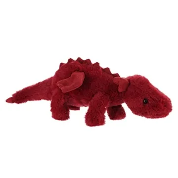 Plum Lying Dragon Plush Toy 15" Soft and Cuddly