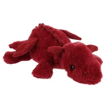 Plum Lying Dragon Plush Toy 15" Soft and Cuddly