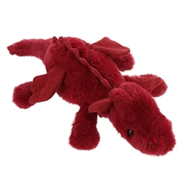 Plum Lying Dragon Plush Toy 15" Soft and Cuddly