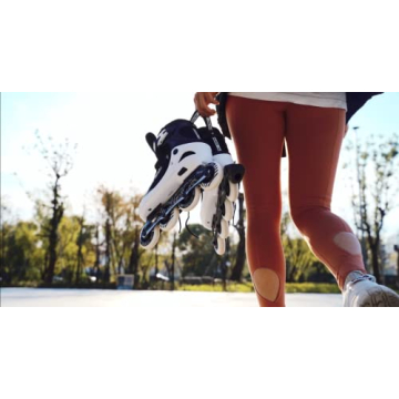 PAPAISON Adjustable Inline Skates for Kids and Adults with Full Light Up Wheels, Outdoor Roller Skates for Girls and Boys, Men and Women