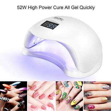 Youlanda 52W UV LED Nail Lamp for Quick Drying Gel
