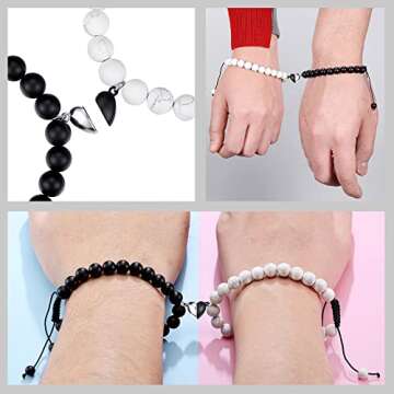 Top Plaza Couples Bracelets - Customized Heart Bracelets for Lovers