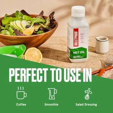 Bulletproof MCT Oil Made with C10 and C8 Oil, 16 Ounces, Keto Supplement for Sustained Energy, Brain and Body Fuel, Add to Coffee and Smoothies