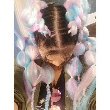 Ombre Jumbo Braiding Hair Extensions 3pcs - Bright Colors