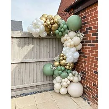 White Sand Balloons Pack – 84 pcs Elegant Balloon Garland Kit