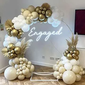 White Sand Balloons Pack – 84 pcs Elegant Balloon Garland Kit