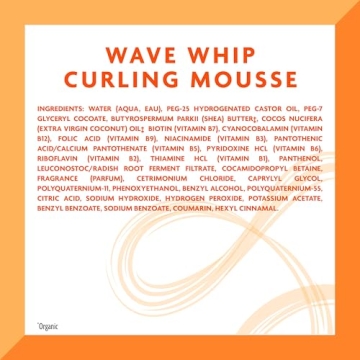 Cantu Wave Whip Curling Mousse for Defined Curls