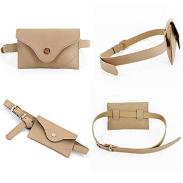 Stylish Mini Faux Leather Fanny Pack for Women