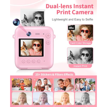 Kids Instant Print Camera - 48MP Fun for Ages 4-12