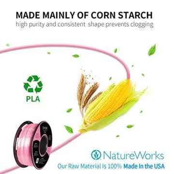 Silk PLA Filament for 3D Printers in Silk Pink