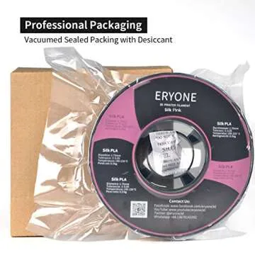 Silk PLA Filament for 3D Printers in Silk Pink