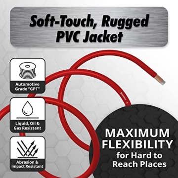 InstallGear 4 Gauge Wire Flexible CCA Power Ground Cable