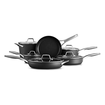 Premium Calphalon 11-Piece Nonstick Cookware Set - Durable, Versatile, Easy to Clean
