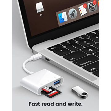 Effortless USB C SD Card Reader for iPad and iPhone