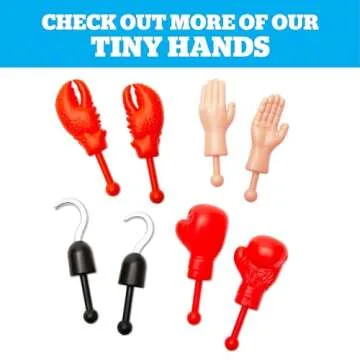 BigMouth Inc Tiny Hands Gag Gifts Baby Hands on a Stick - Fake Small Hands for Costumes and Pranks - Funny Stick Puppets - The Original Tiny Hands