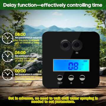 MYGIIKAKA Reptile Fogger Automatic Reptile Mister Fogger for Terrarium, Timed Reptile Humidifiers for Chameleon/Lizard/Snake/Turtle/Frog