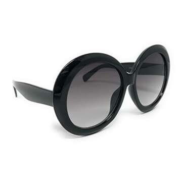 Chic Women's XL Circle Thick Frame Sunglasses - My Shades