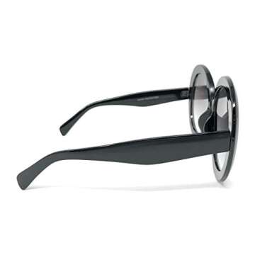 Chic Women's XL Circle Thick Frame Sunglasses - My Shades