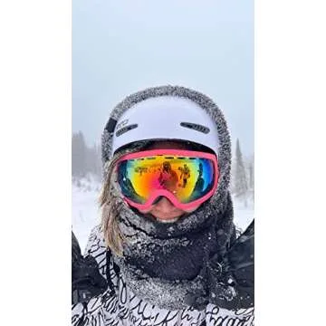 Senllen Balaclava Cold Weather Fleece Windproof Ski Mask Winter Breathable Thermal Face Mask Neck Warmer Scarf Helmet Hood for Men/Women Black