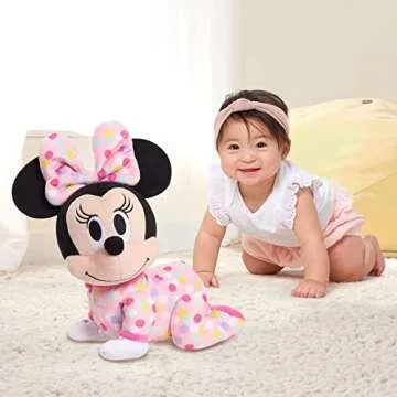 Disney Baby Musical Crawling Pals Plush Minnie Mouse - Interactive Toy for Infants