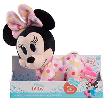 Disney Baby Musical Crawling Minnie Mouse - Soft Plush Toy