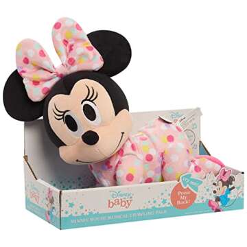 Disney Baby Musical Crawling Minnie Mouse - Soft Plush Toy