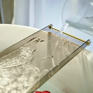 Luxury Bathtub Caddy Tray for All Bathtubs with Gold Handles