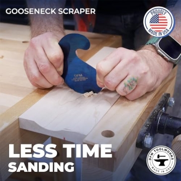 DFM Tool Works Curved Cabinet Scraper Cards Set - USA Made