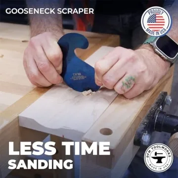 DFM Tool Works Curved Cabinet Scraper Cards Set - USA Made