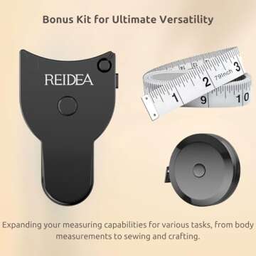 REIDEA 60in Tape Measure - Accurate, Ergonomic & Portable