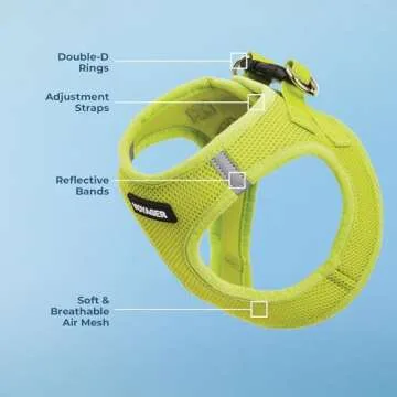 Voyager Step-in Air Dog Harness for Small Pets - Reflective